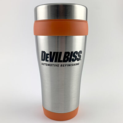18 Oz. Gripper Stainless Steel Tumbler - Orange - Devilbiss Logo